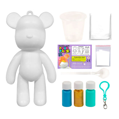 Oso Llavero Para Pintar Pour Palz - Celeste