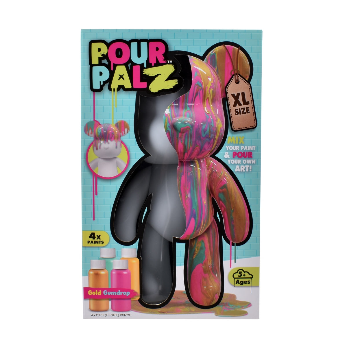 Oso Grande Para Pintar Pour Palz - Gold Gumdrop