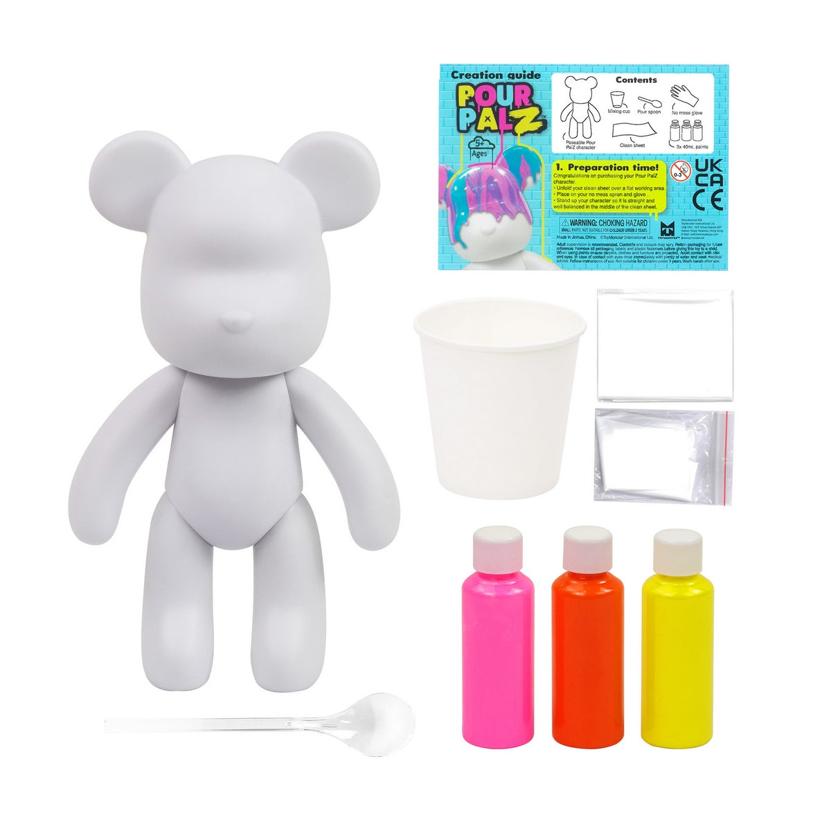 Oso Mediano Para Pintar Por Palz - Mango Sunset