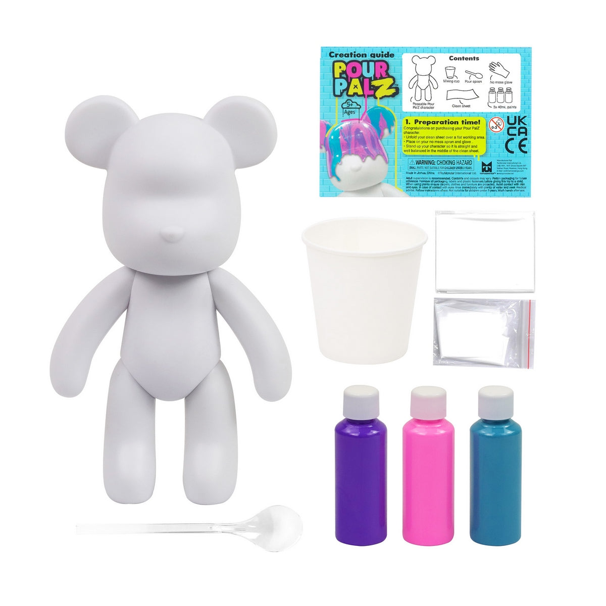 Oso Mediano Para Pintar Por Palz - Berry Blast