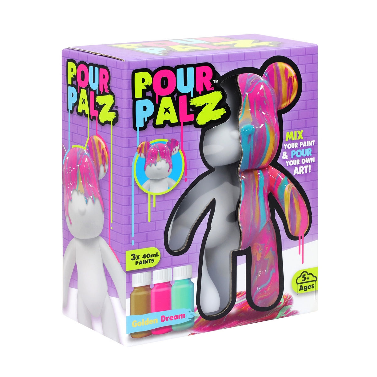 Oso Mediano Para Pintar Por Palz - Golden Dream