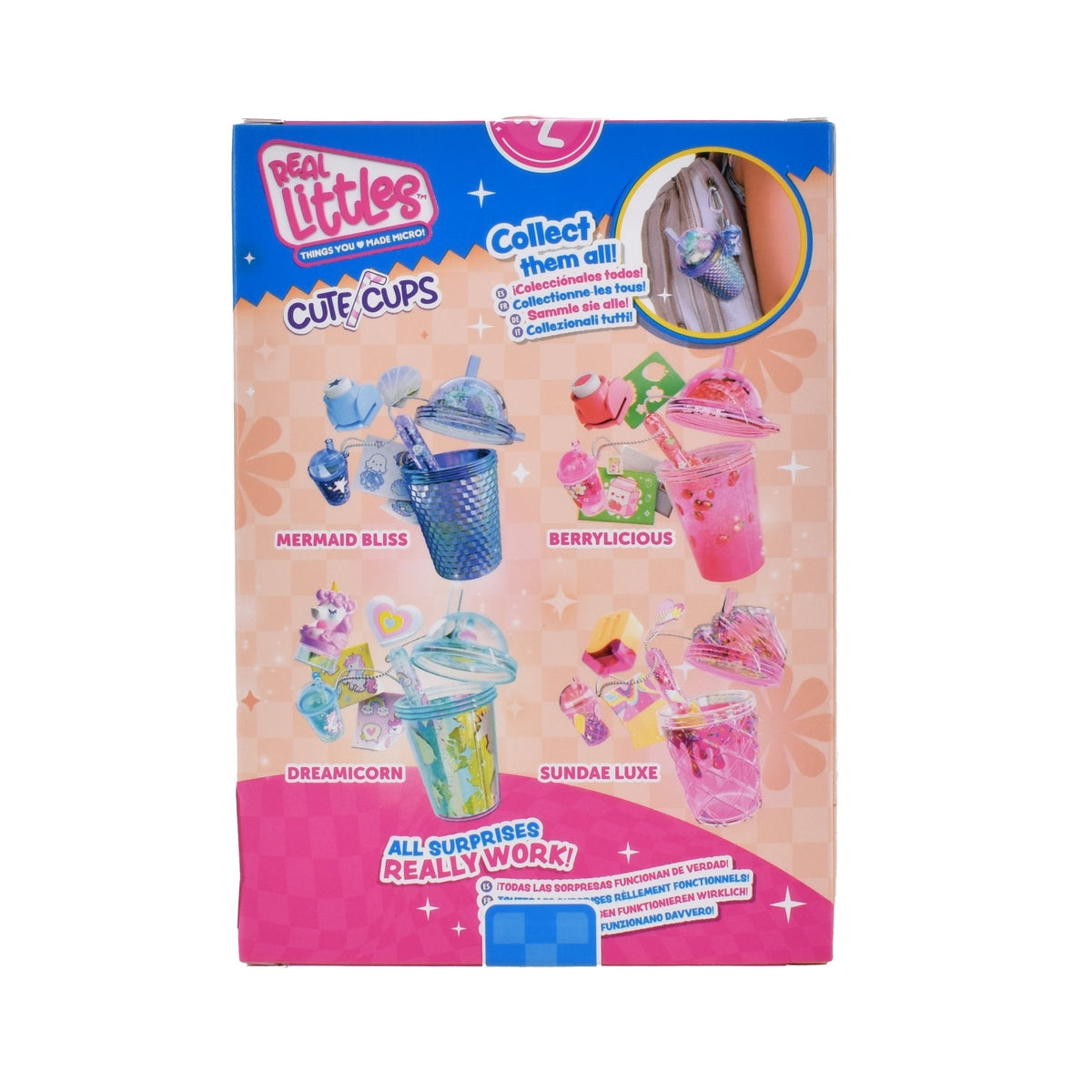 Mini Vasocute Cups Con Accesorios Real Littles - Sundae Luxe