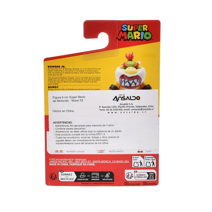 Figuras 6 cm Super Mario de Nintendo Wave 53 - Bowser Junior