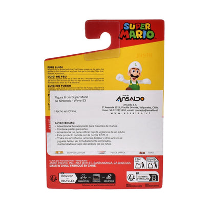 Figuras 6 cm Super Mario de Nintendo Wave 53 - Luigi de Fuego