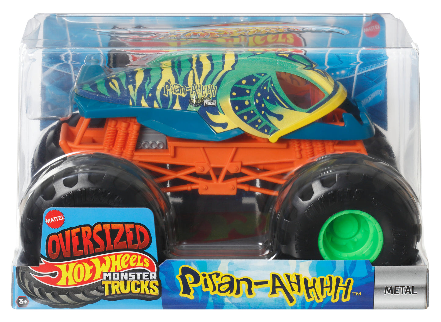 Hot Wheels Monster Trucks Escala 1:24 Todoterreno- Piran-Ahhhh