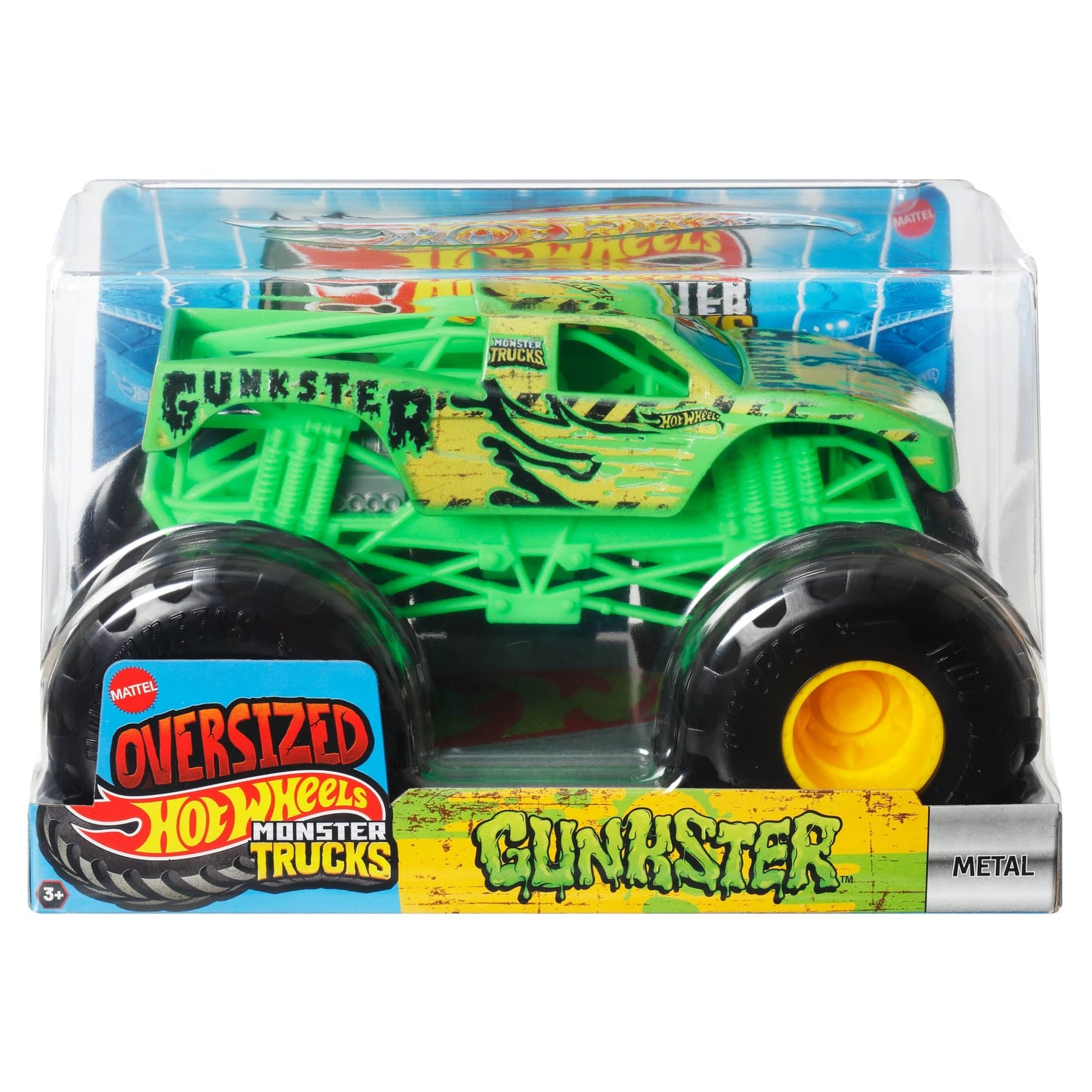 Hot Wheels Monster Trucks Escala 1:24 Todoterreno- Gunkster