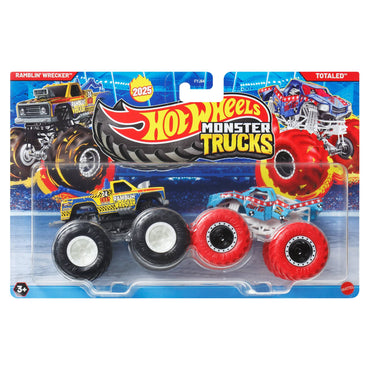 Hot Wheels Monster Trucks Escala 1:64 - Ramblin Wrecker Vs Totaled