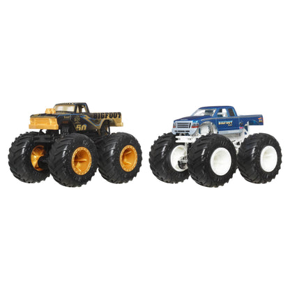 Hot Wheels Monster Trucks Escala 1:64 - Bigfoot 50th Vs Bigfoot