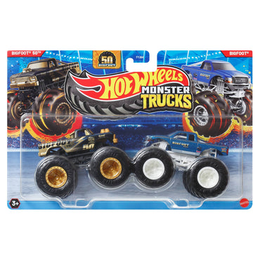 Hot Wheels Monster Trucks Escala 1:64 - Bigfoot 50th Vs Bigfoot