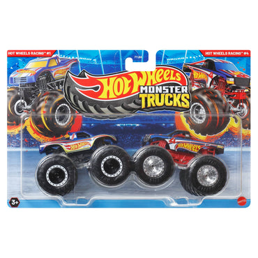 Hot Wheels Monster Trucks Escala 1:64 - Hot Wheels Racing #1 Vs Hot Wheels Racing #4