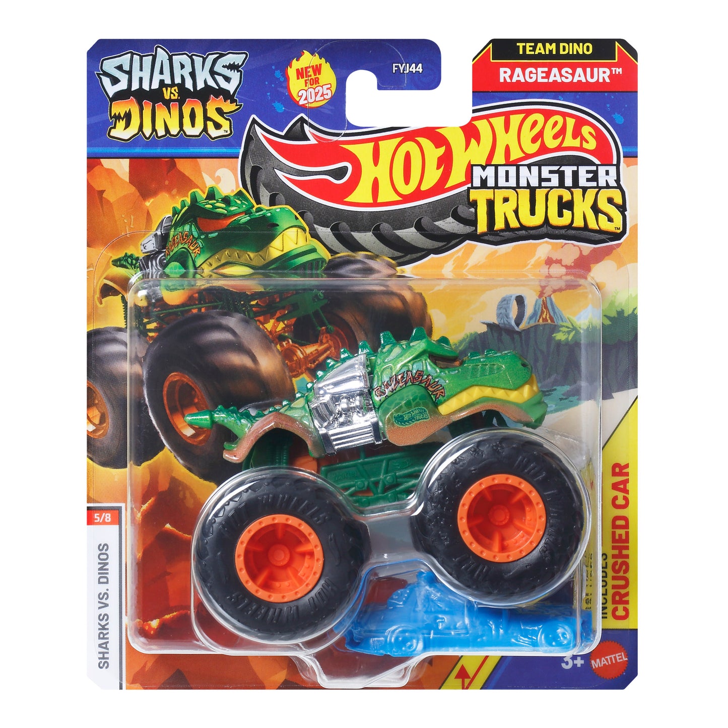Hot Wheels Monster Truck Escala 1:64 - Rageasaur