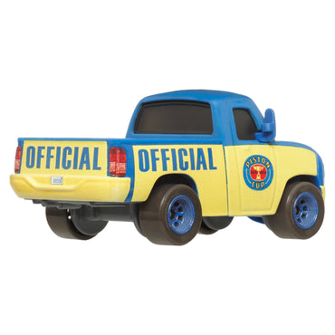 Disney Pixar Cars De Autos Básicos 1:55 - Dexter Hoover Con Bandera Verde