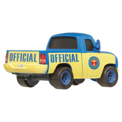Disney Pixar Cars De Autos Básicos 1:55 - Dexter Hoover Con Bandera Verde