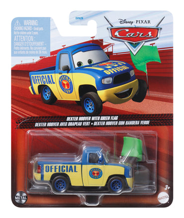 Disney Pixar Cars De Autos Básicos 1:55 - Dexter Hoover Con Bandera Verde