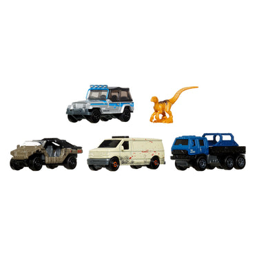 Matchbox Jurassic World Auto Básico Paquete De 5 - Jeep