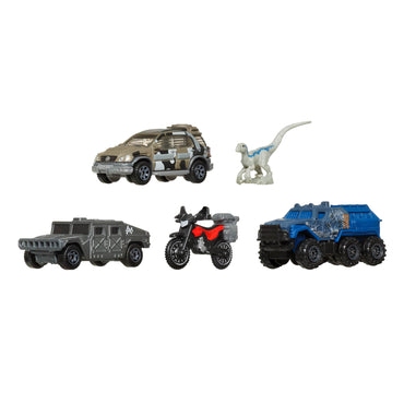 Matchbox Jurassic World Auto Básico Paquete De 5 - Motocicleta