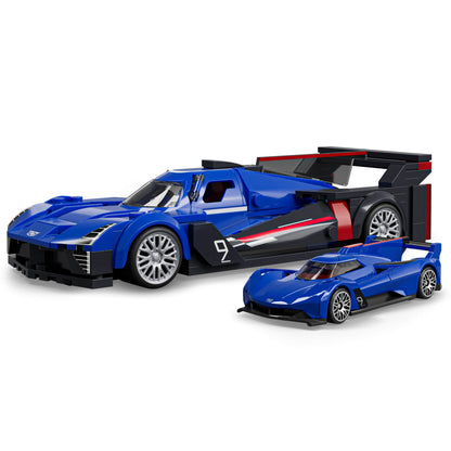 Brick Shop Hot Wheels Juguete de Construcción Speed Cadillac Project GTP Hypercar Escala 1:32 con Piezas Personalizables, Incluye Placa de Colección y Auto Exclusivo de Metal