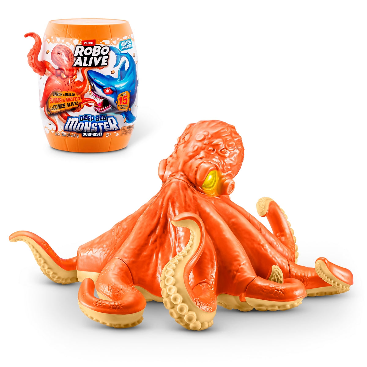 Mounstruos Sorpresa Profundidades Marinas Robo Alive De Zuru - Pulpo