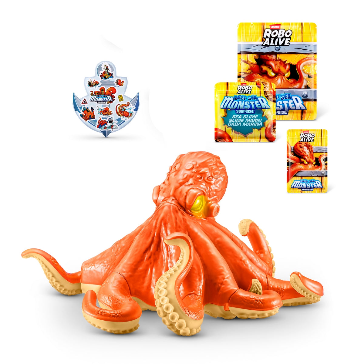 Mounstruos Sorpresa Profundidades Marinas Robo Alive De Zuru - Pulpo