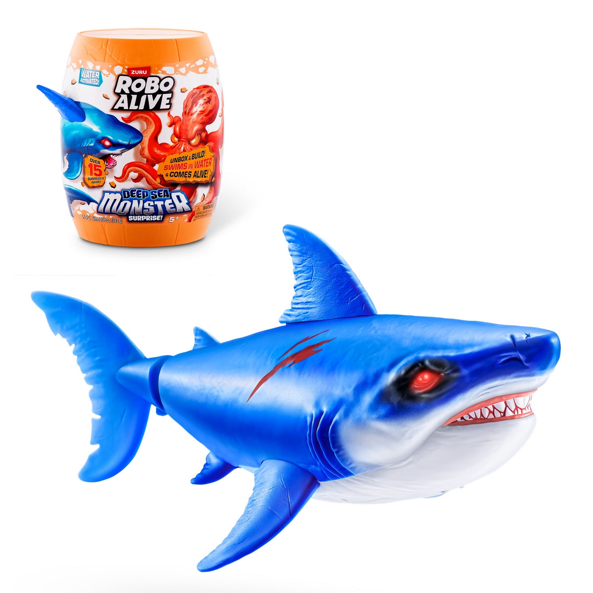Mounstruos Sorpresa Profundidades Marinas Robo Alive De Zuru - Tiburon