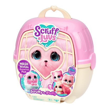 Peluche Rescatame Con Casita Y Accesorios Scruff A Luvs - Gato Rosado