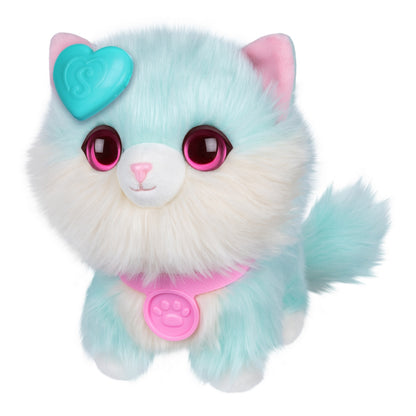 Peluche Rescatame Con Casita Y Accesorios Scruff A Luvs - Gato Celeste