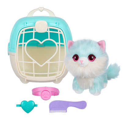 Peluche Rescatame Con Casita Y Accesorios Scruff A Luvs - Gato Celeste