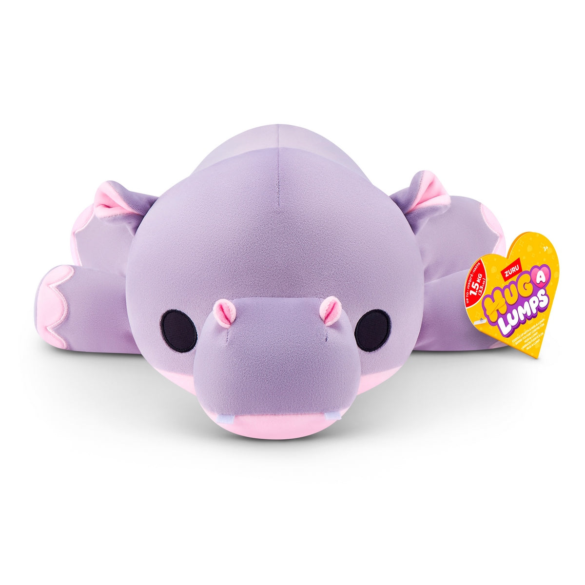 Peluche Blandito Mediano Hug-A-Lumps De Zuru - Harley Hipopotamo