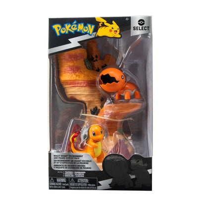 Pokémon Figura Select 15 cm Environment - Trapinch + Charmander