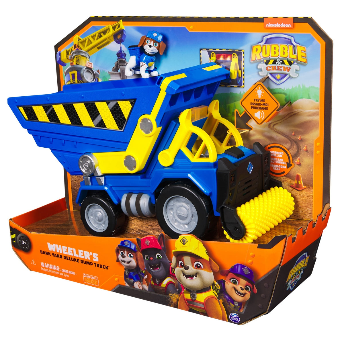 Paw Patrol Camion Tolva  Rubble Con Luz Y Sonido