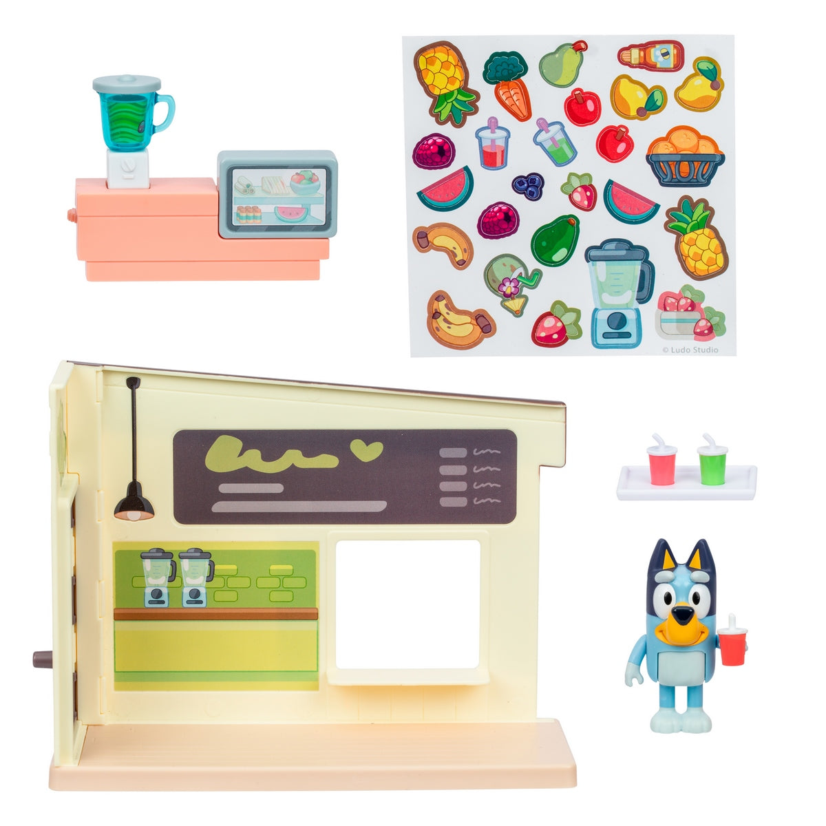 Bluey Mini Playset Barra De Jugos
