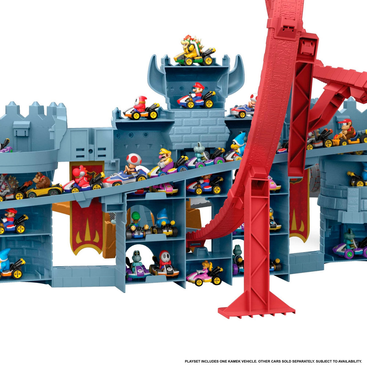 Hot Wheels Mario Kart Pista De Juguete Castillo Bowser
