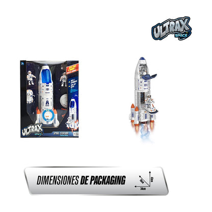 Juguete Nave Espacial De 38 Cm Ultrax Con Luces Y Sonidos
