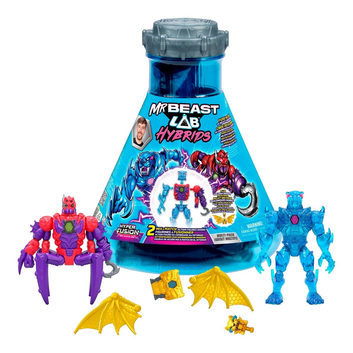 Mr beast Lab Hybrids Figura Fusion- 2 Mystery Mix and Match