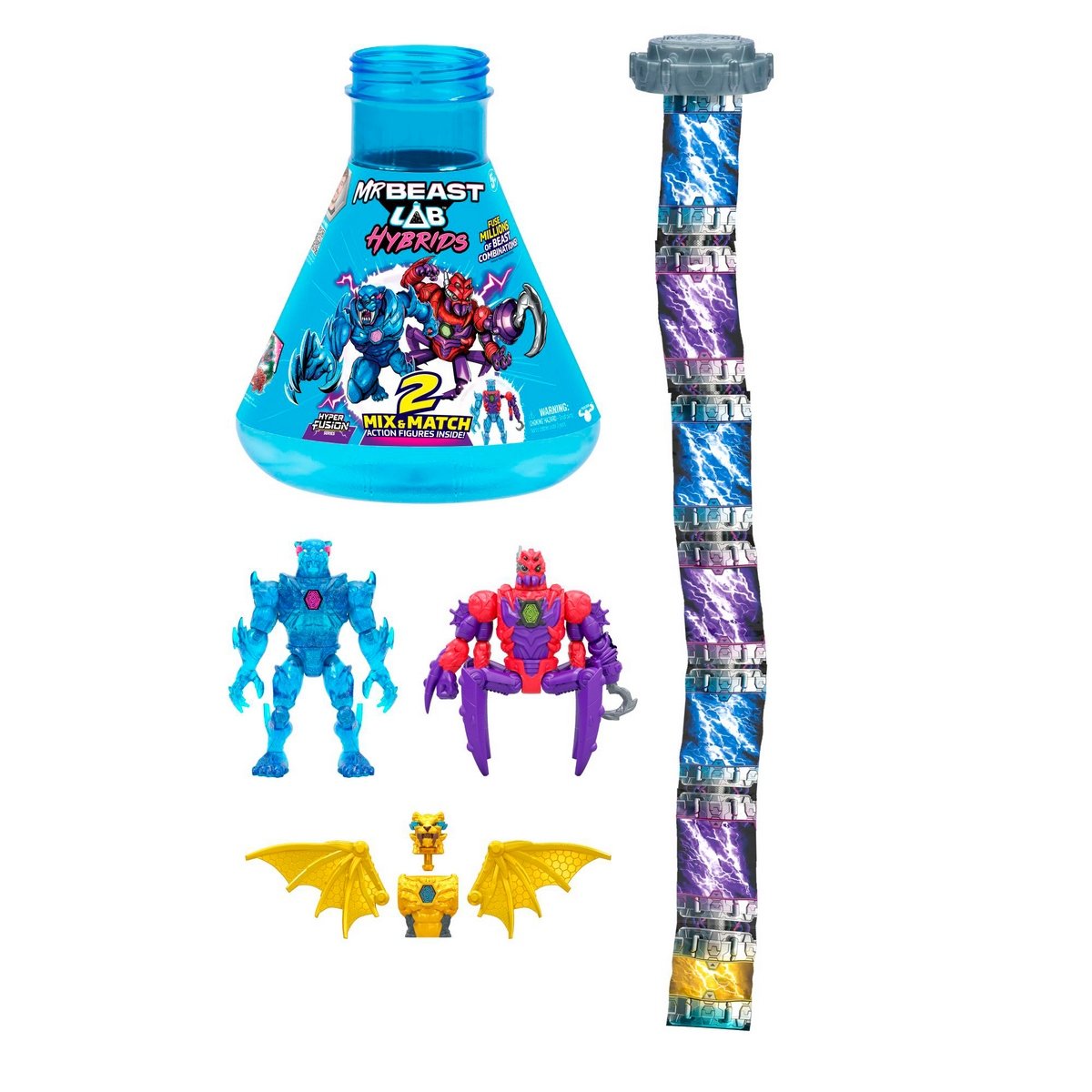 Mr beast Lab Hybrids Figura Fusion- 2 Mystery Mix and Match
