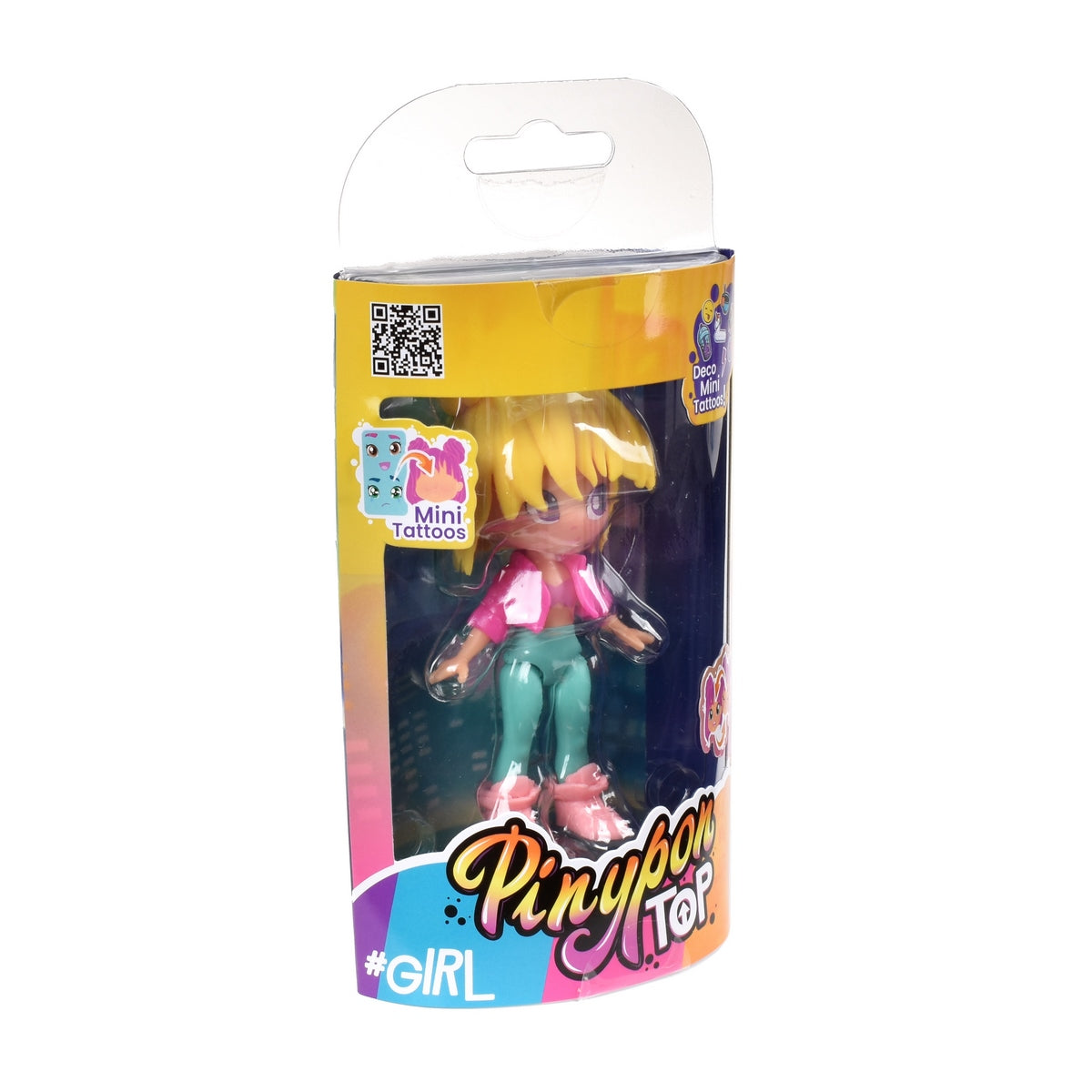 Muñeca 11 Cm Pinypon Top - Amarillo