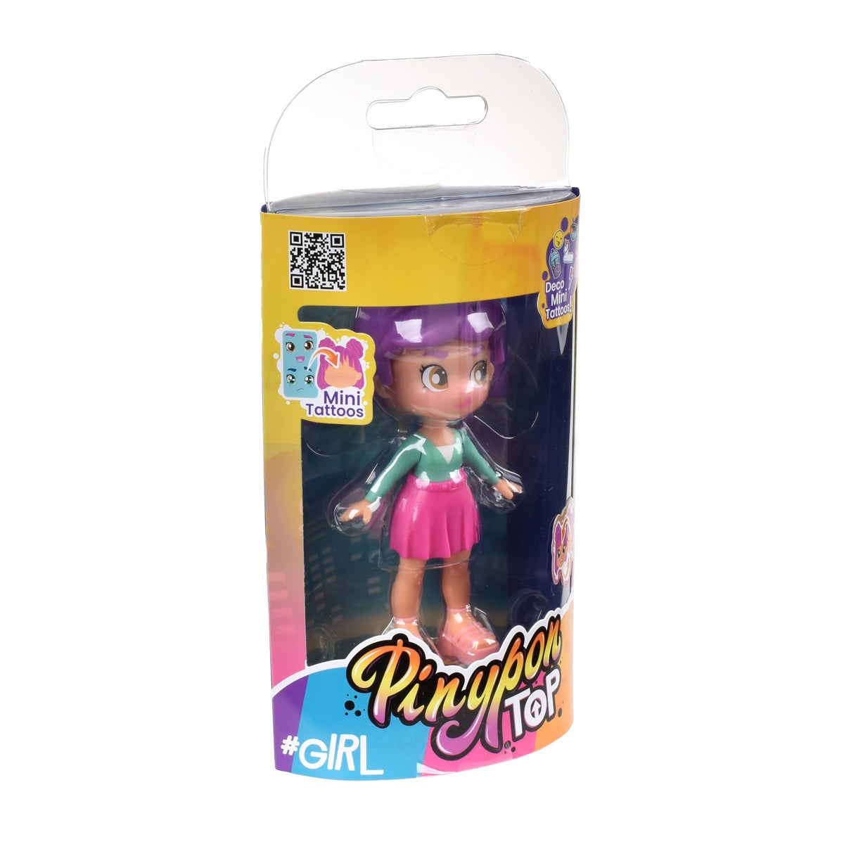 Muñeca 11 Cm Pinypon Top - Morado