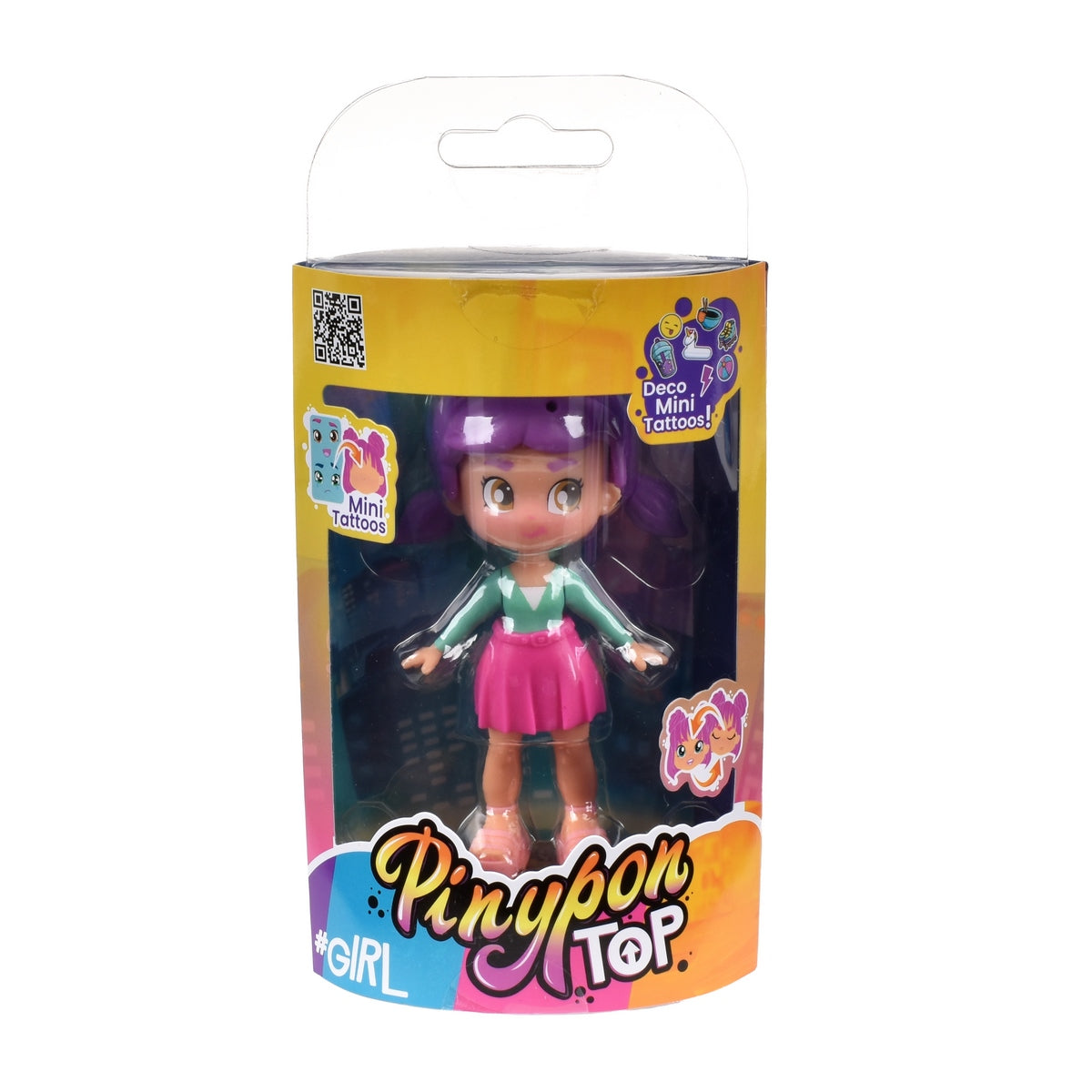 Muñeca 11 Cm Pinypon Top - Morado