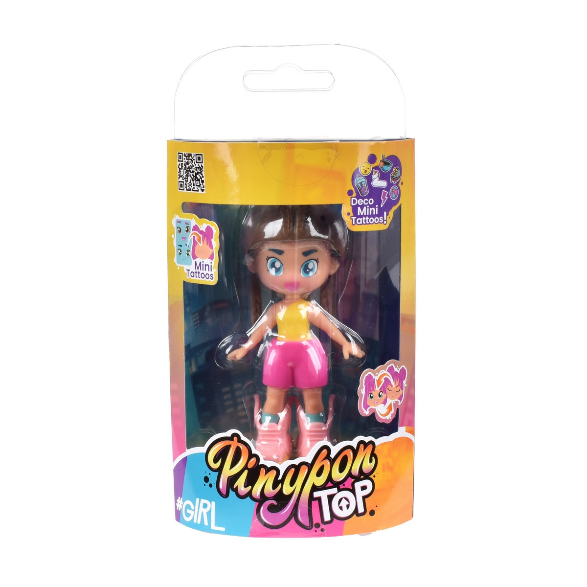 Muñeca 11 Cm Pinypon Top - Cafe