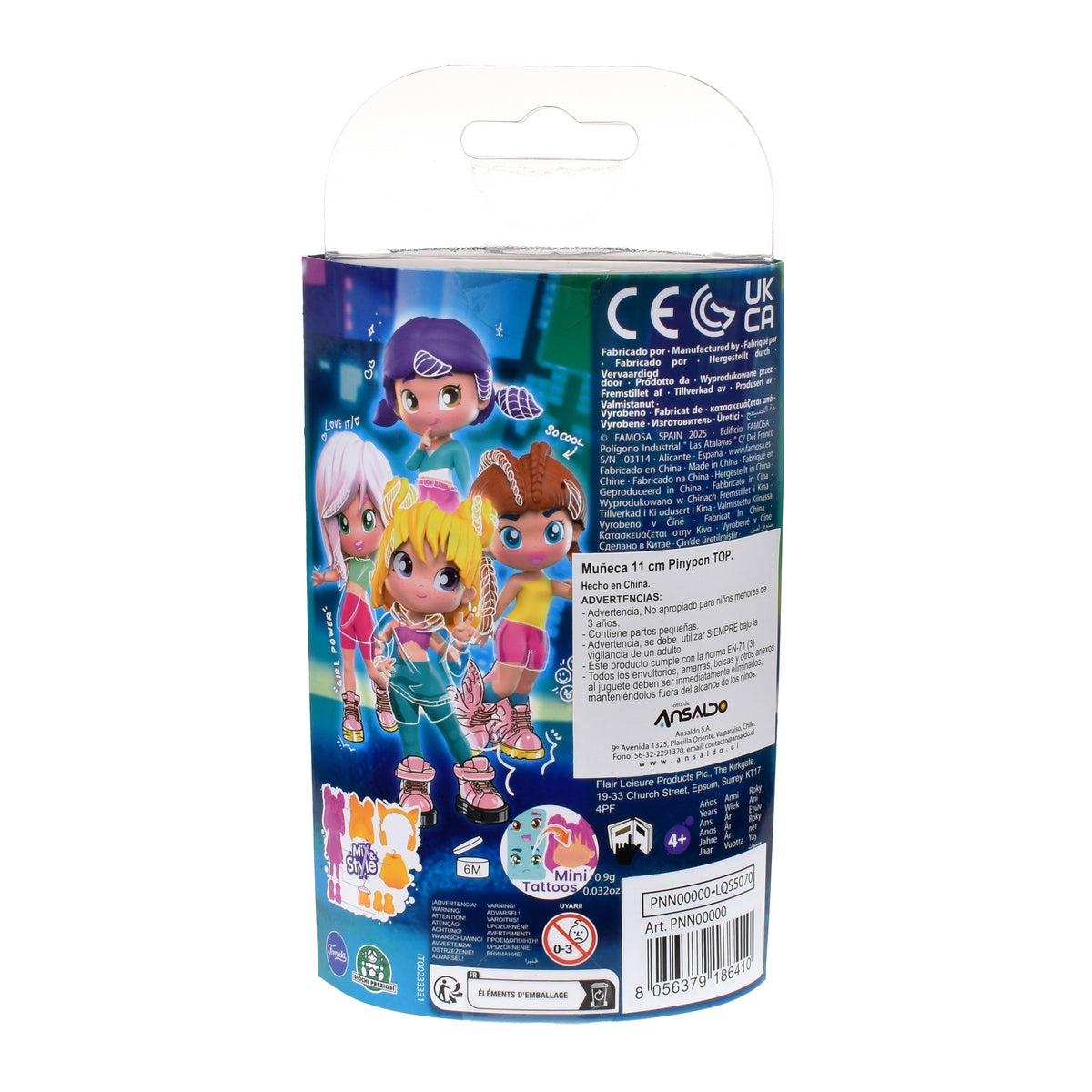 Muñeca 11 Cm Pinypon Top - Cafe