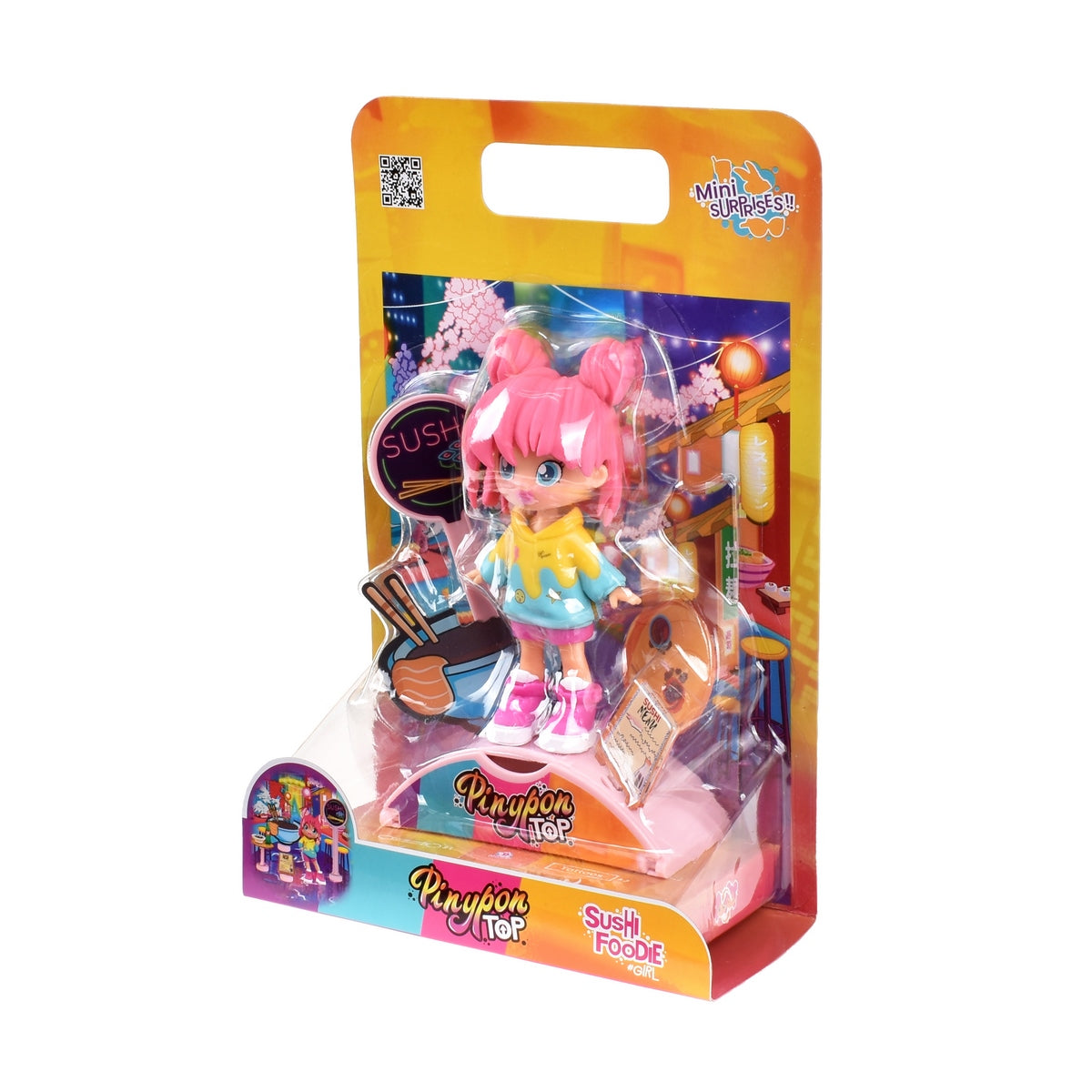 Muñeca 11 Cm Foddie Girls  Pinypon Top - Sushi