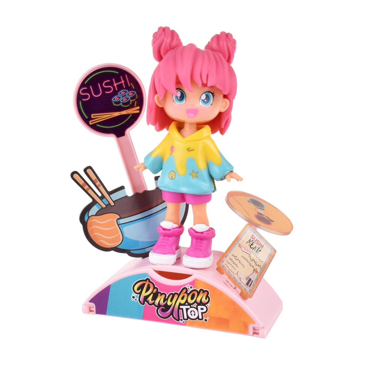 Muñeca 11 Cm Foddie Girls  Pinypon Top - Sushi