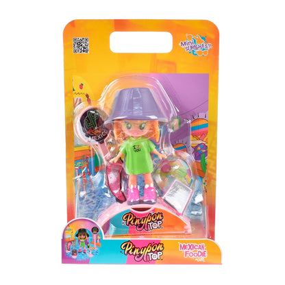 Muñeca 11 Cm Foddie Girls  Pinypon Top - Comida Mexicana