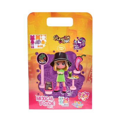 Muñeca 11 Cm Foddie Girls  Pinypon Top - Comida Mexicana