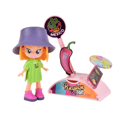 Muñeca 11 Cm Foddie Girls  Pinypon Top - Comida Mexicana