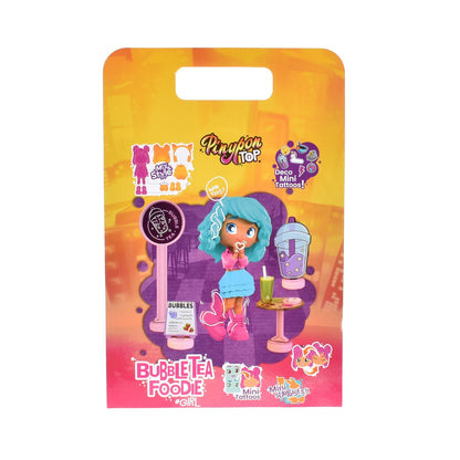 Muñeca 11 Cm Foddie Girls  Pinypon Top - Te De Burbujas
