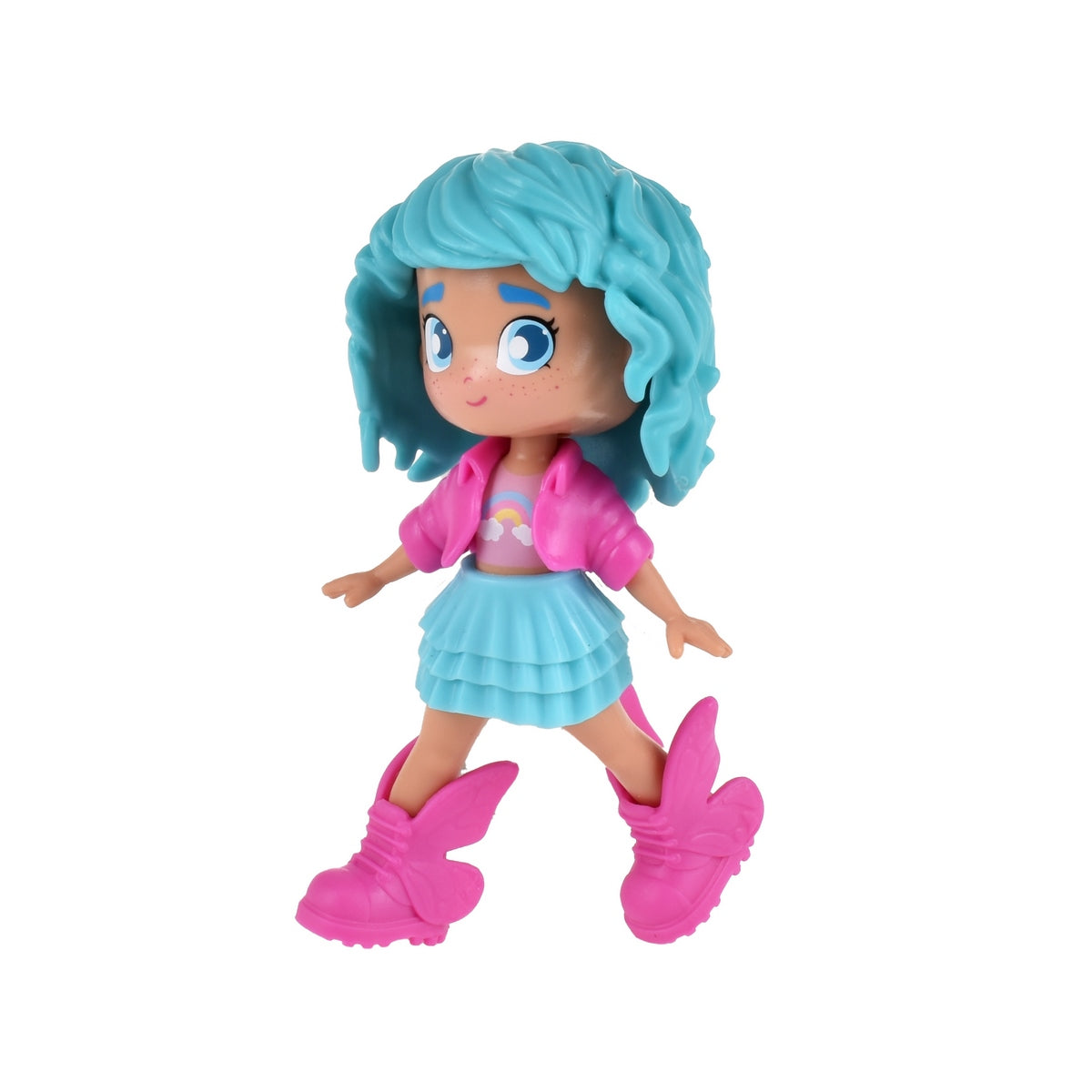 Muñeca 11 Cm Foddie Girls  Pinypon Top - Te De Burbujas
