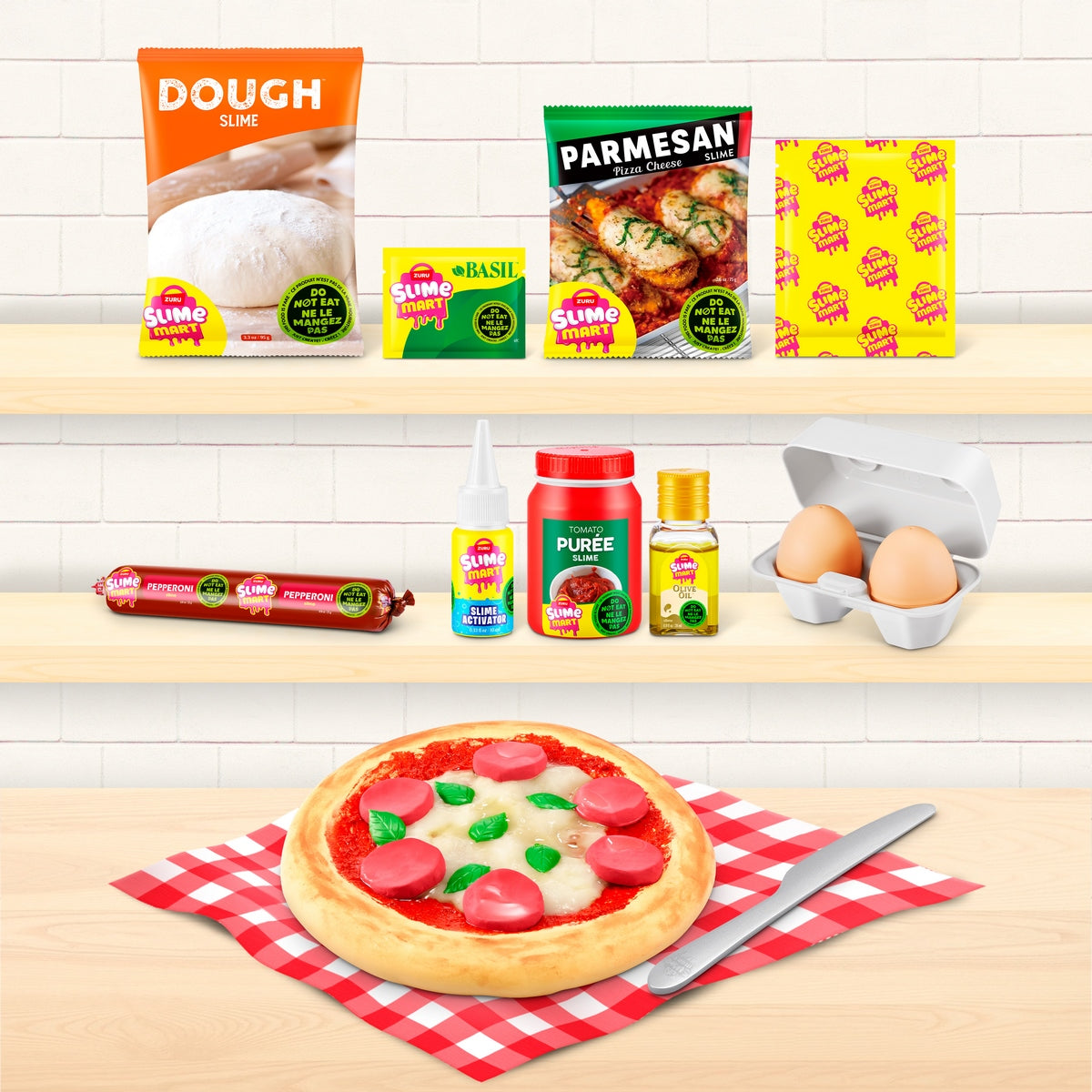 Canasto De Compra Slime Mart De Zuru - Pizza