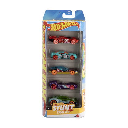 Pack 5 Autos Basicos Hotwheels - Rapido Y Furioso Hw Retro Racershw Motor Showstunt Tracks Scoopa Di Fuego