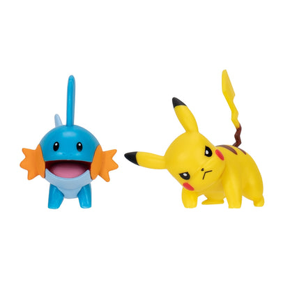 Pokemon Figura 2 Pack Mudkip-Pikachu